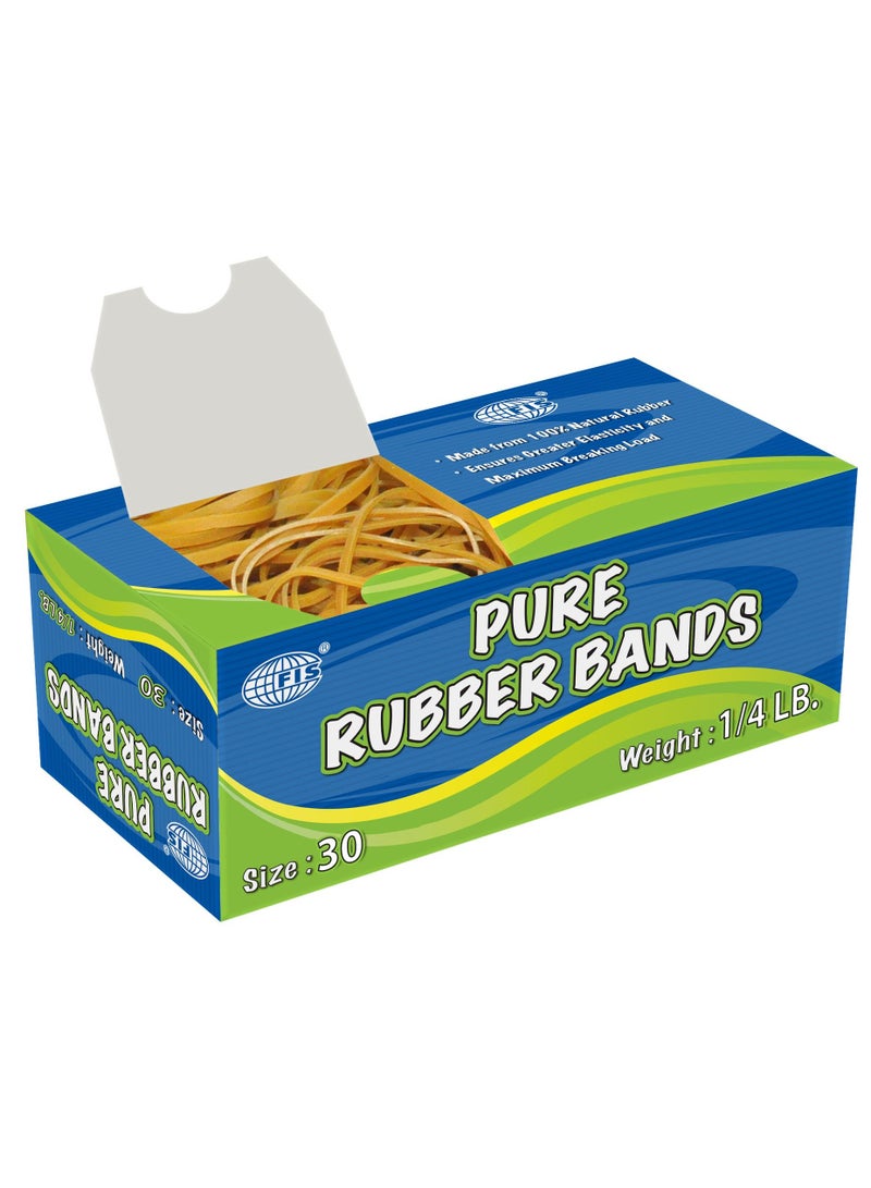 FIS 10 صناديق من أربطة مطاطية نقية من FIS، مقاس 30 باللون الأصفر - FSRB30 - Image 2