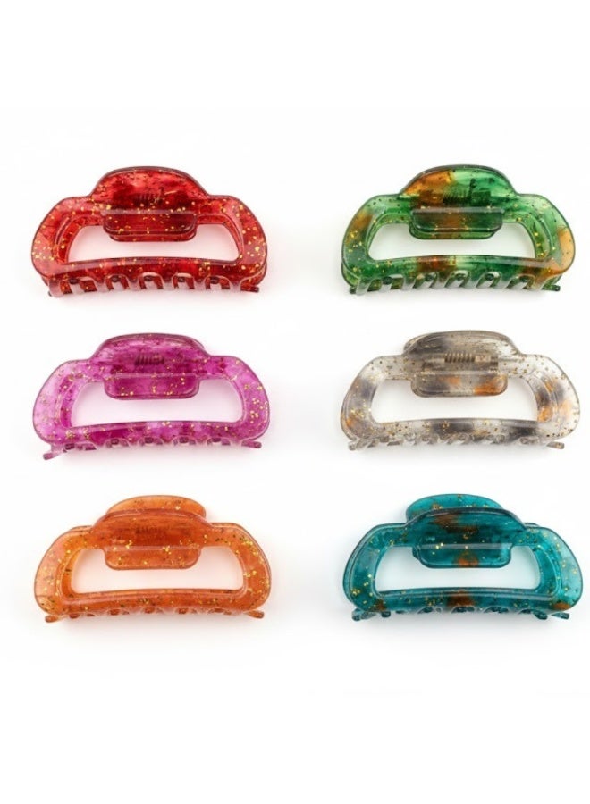 New Sparkly hair claw clips for Women | Girls Hair Accessories-pack of 6