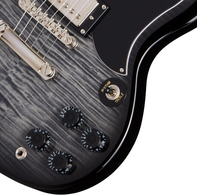 Epiphone SG Tribute Plus Electric Guitar, Ebony Burst - Image 4