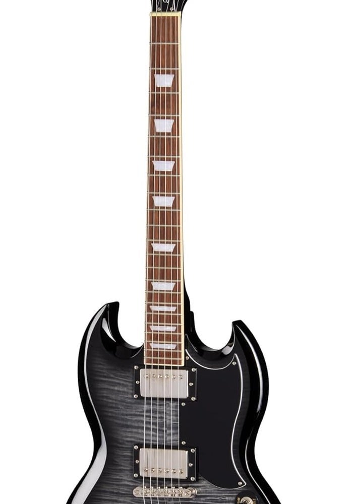 Epiphone SG Tribute Plus Electric Guitar, Ebony Burst - Image 1