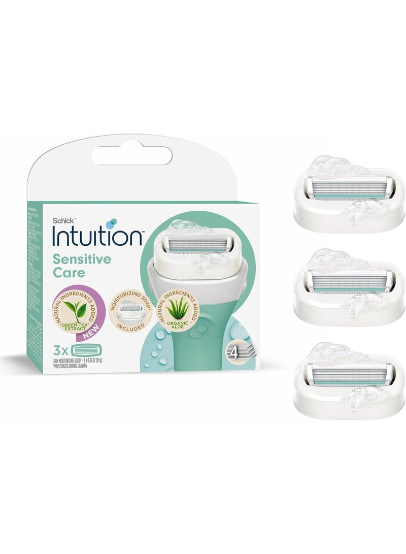 Intuition Schick Intuition Sensitive Care Kit with Organic Aloe & Green Tea Extract - Image 2