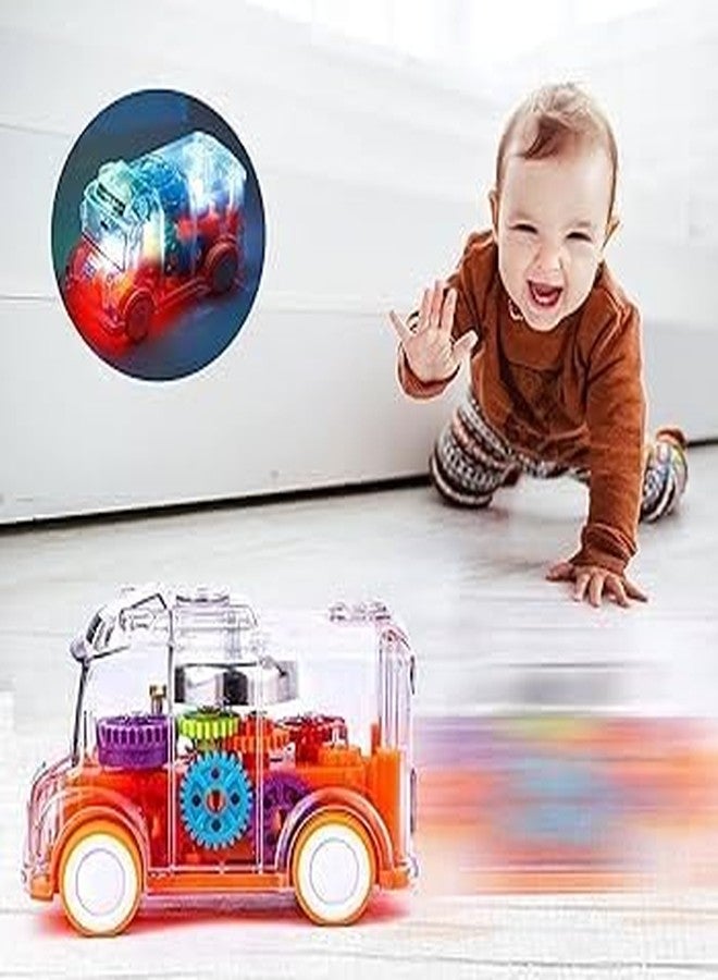 SAGWAN Transparent Plastic Car with Movable Gears and Wheels - Image 4