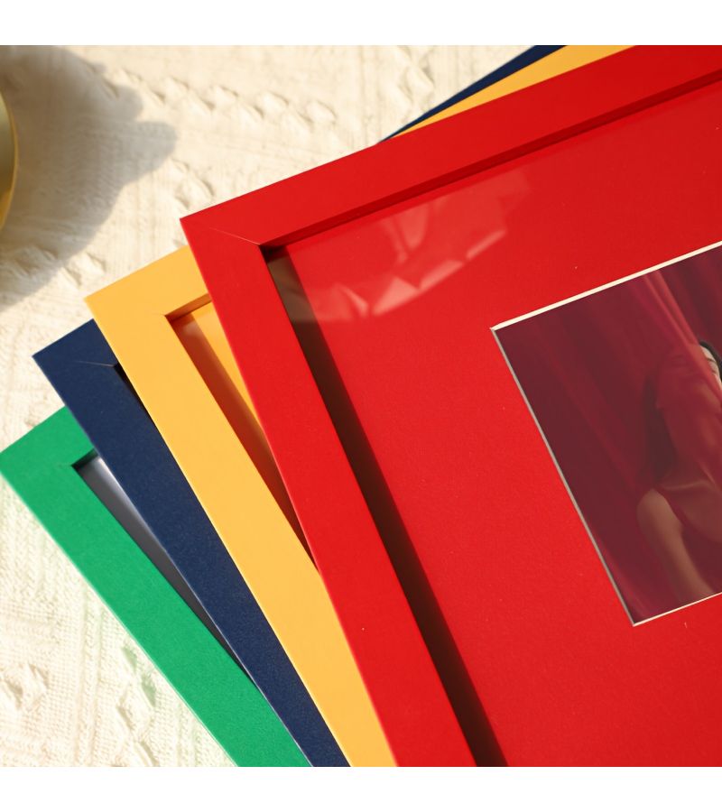 إطار صور أحمر مقاس 12×16 سم، زينة حائطية عرض، هدية للتخرج والزفاف - Image 1