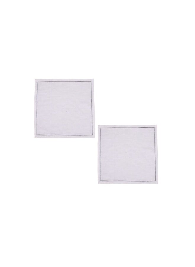 DANUBE HOME Pearl 2-Piece Napkin Natural/Silver 45x45 Cm 