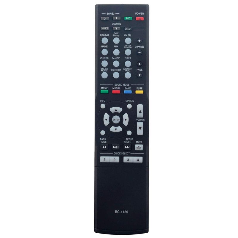 ZdalaMit جهاز تحكم عن بعد بديل RC-1189 مناسب لجهاز استقبال Denon AV AVR-S710W AVR-S720W AVR-X1200W AVR-S700W AVR-X1100W AVR-X1300W - Image 1