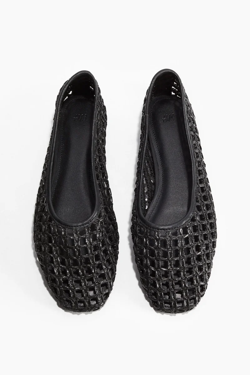 H&M Straw ballet flats