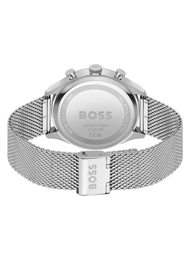 HUGO BOSS Men Chronograph Round Shape Stainless Steel Wrist Watch 45 mm - Image 3