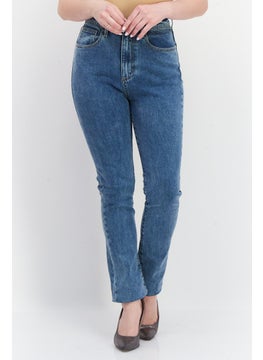 Women Skinny Fit Washed Stretchable Denim Jeans, Blue
