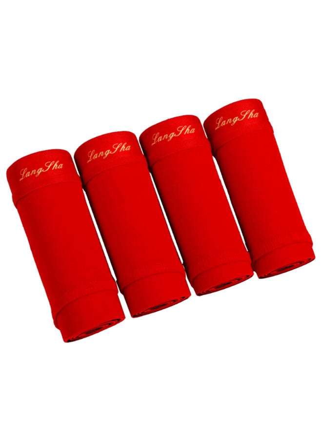 LANG SHA Langsha Year Of The Horse Red Cotton Men's Underwear Triangle Pants 10a Antibacterial Comfortable New Year Shorts Gift Box Of Four - Image 4