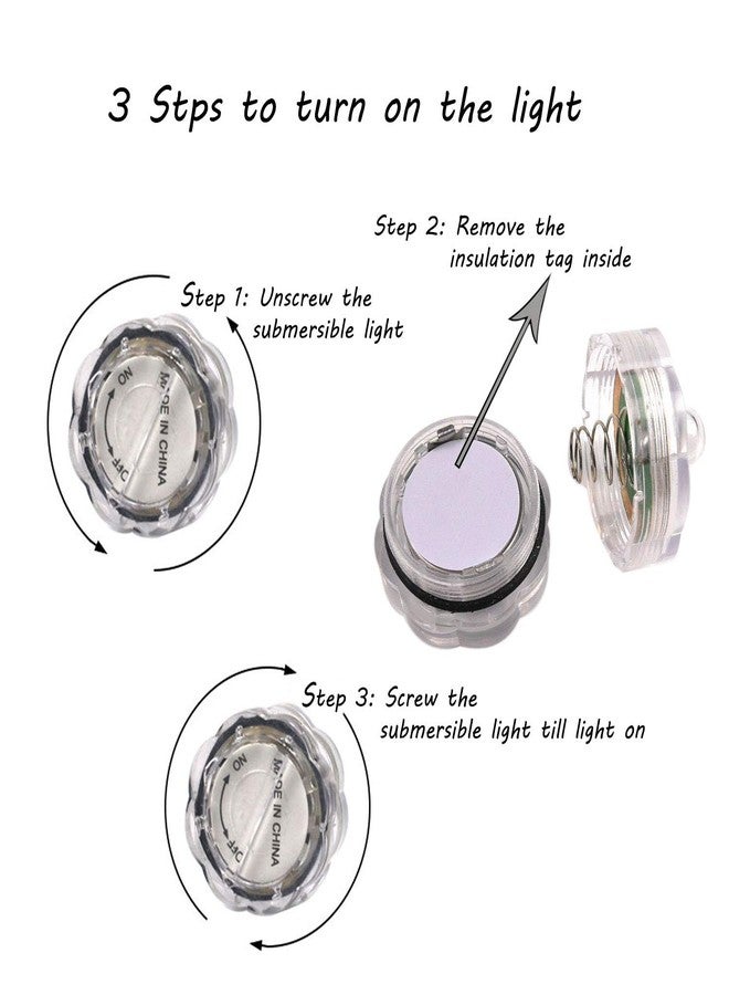 ريتسينج مجموعة ريتسينغ من 12 شمعة إضاءة LED غاطسة، شموع شاي مقاومة للماء لحفلات الزفاف تحت الماء، ضوء أبيض دافئ ثابت، البطاريات متضمنة - Image 3