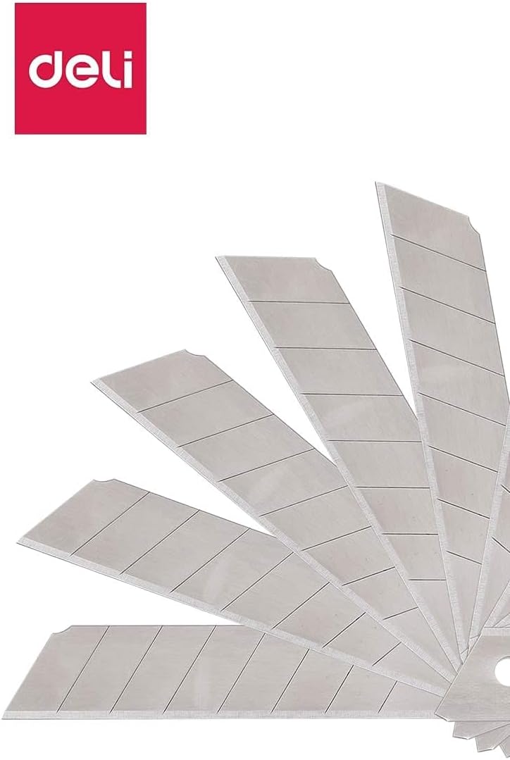 Deli E2011 Cutter Blade with Easy Access PP Box - 10 Pieces - Image 2