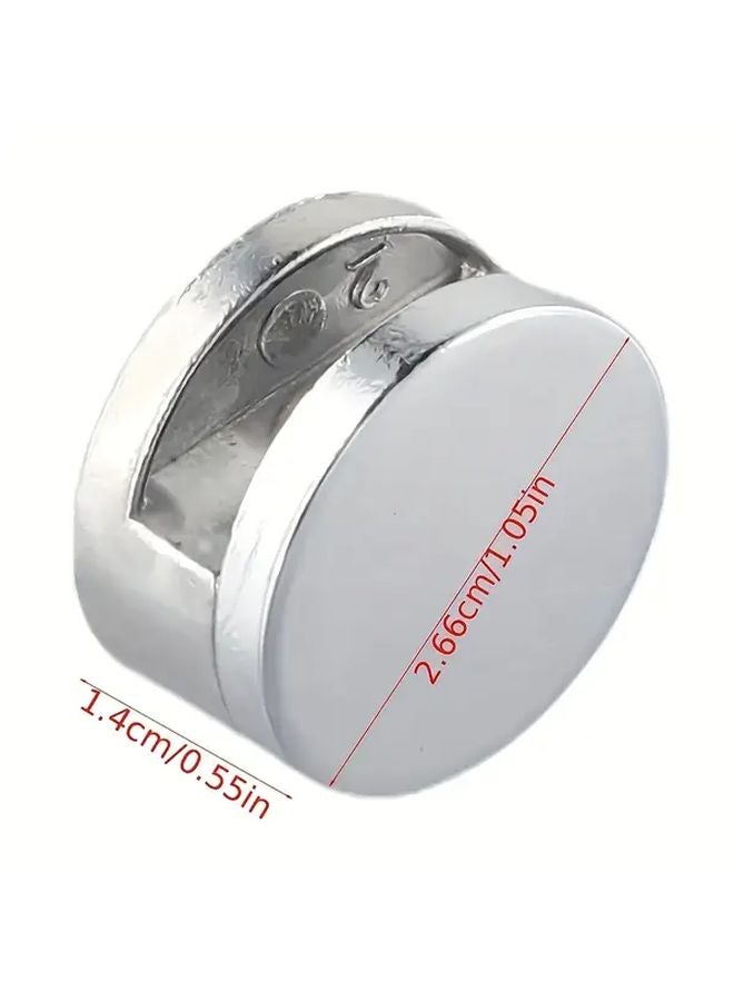 4 قطع مشابك مرايا معدنية ثقيلة أدوات تثبيت على الحائط للحمام والمطبخ وخزانة الحمام - Image 4