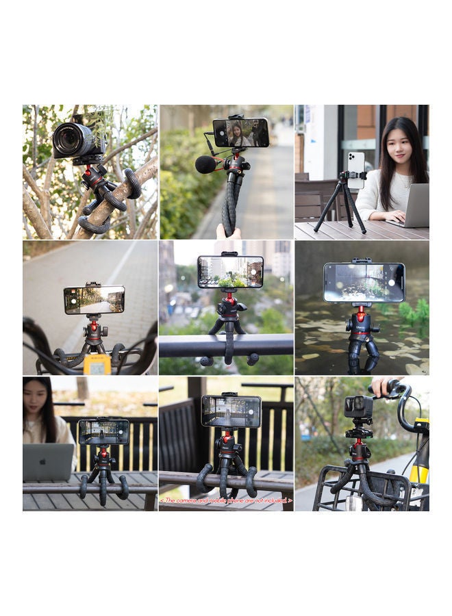 NIBEMINENT Multifunctional Flexible Mini Octopus Tripod Black  - Image 2