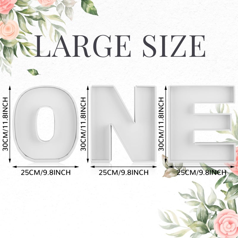 Rossesay 3 Pcs Large Charcuterie Letter 12'' Fillable Tray Charcuterie Box DIY Cardboard Letter Trays for Food 1st 2nd Birthday Anniversary Baby Shower Party Dessert Table(One) - Image 4