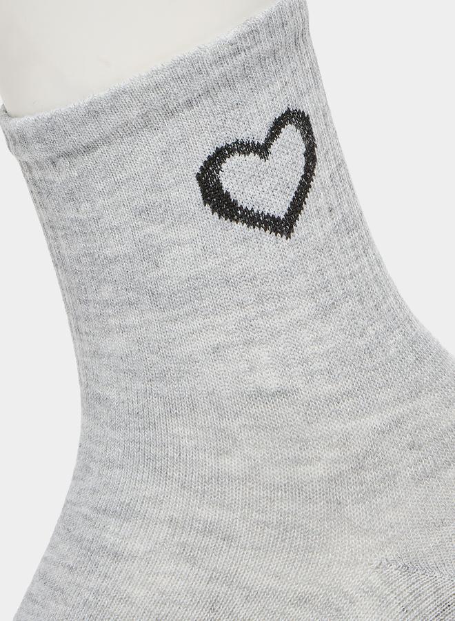 Styli Pack of 6 - Heart Detail Socks - Image 3