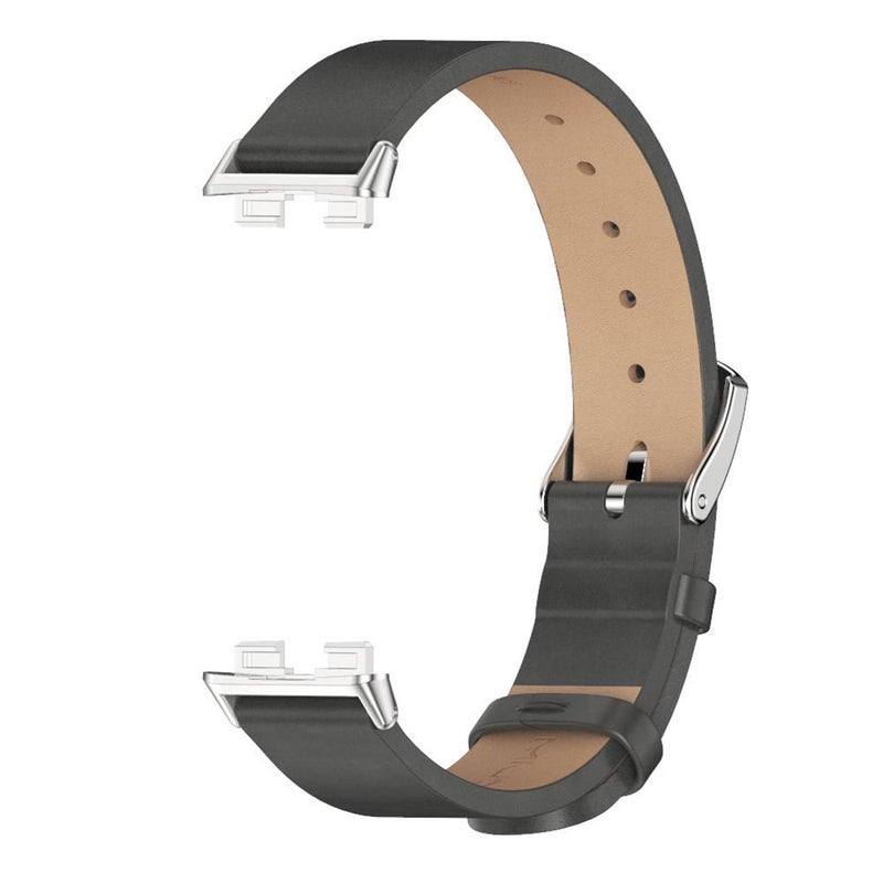 إيروريكس سوار ساعة هواوي باند 10 / 9 / 8 من الجلد الصناعي المصنوع من الألياف الدقيقة (رمادي فضي) - Image 2