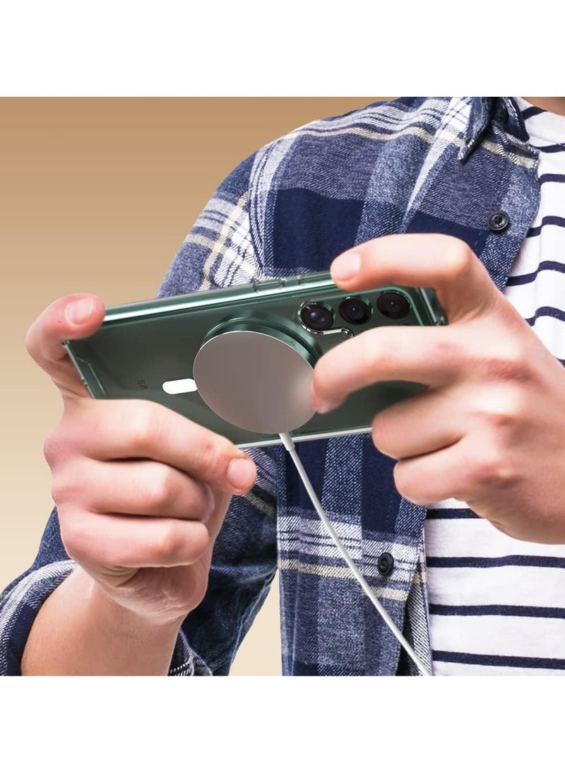 MIGOFAST Galaxy S22 Ultra Case, Clear Magnetic Case with Built-in Magnets Compatible with MagSafe, Crystal Clear Slim Soft TPU Cover for Samsung Galaxy S22 Ultra 6.8"- Clear - Image 5