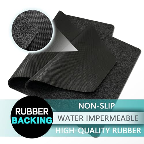 CHONOVO Urinal Mats 12 Pack Urinal Pads Urinal Floor Mats for Men Bathroom Commerical Disposable Non-Slip Rubber Backing Washable Urinals Mat Eliminating Odor 17.7" x 20.5"(6 Pcs Black 6 Pcs Dark Grey) - Image 2