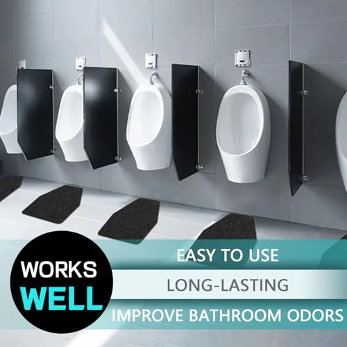 CHONOVO Urinal Mats 12 Pack Urinal Pads Urinal Floor Mats for Men Bathroom Commerical Disposable Non-Slip Rubber Backing Washable Urinals Mat Eliminating Odor 17.7" x 20.5"(6 Pcs Black 6 Pcs Dark Grey) - Image 5