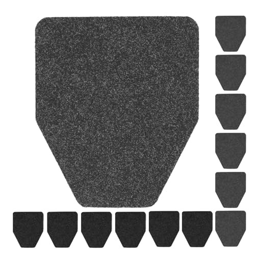 CHONOVO Urinal Mats 12 Pack Urinal Pads Urinal Floor Mats for Men Bathroom Commerical Disposable Non-Slip Rubber Backing Washable Urinals Mat Eliminating Odor 17.7" x 20.5"(6 Pcs Black 6 Pcs Dark Grey) - Image 1
