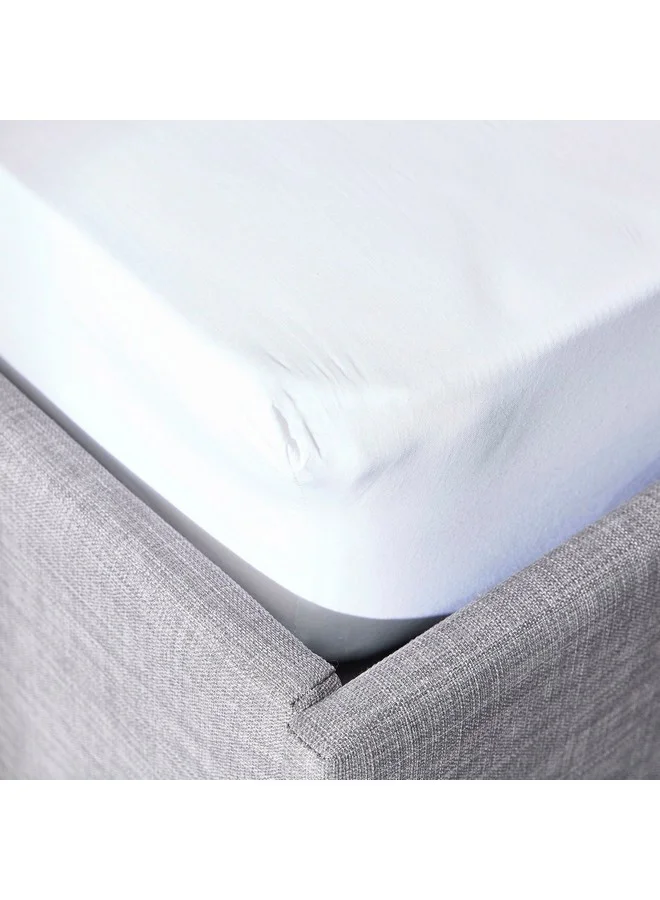 Home Box Ballina Solid Cotton King Fitted Sheet 200 x 33 x 180 cm