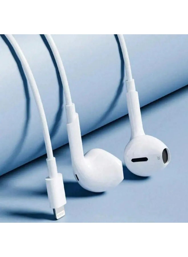 Anugrl Wired Earphones with Microphone, in-ear headphones with volume control, Hi-Fi stereo sound, and noise isolation, compatible with Phone 14/13/12/11/X/8/7 and Lightning-supported devices. - Image 3