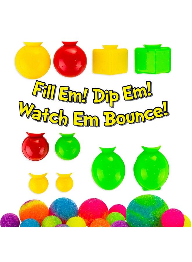 Creative Kids Diy Magic Bouncy Balls Create Your Own Crystal Powder Craft Kit For Includes 25 Bags Of Multicolored & 5 Molds Makes Up To 43  - Image 5