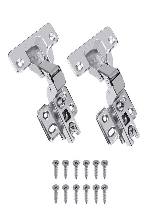 Volo European Style Steel Auto Concealed Cabinet Hinges (Pack of 5 Sets), 15* Crank- Inset - Image 1