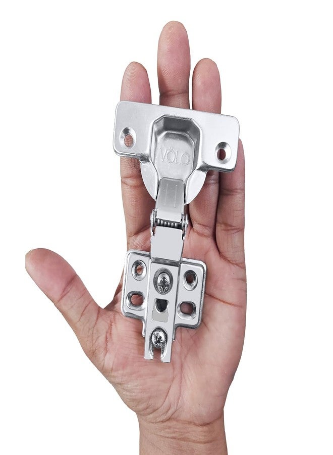 Volo European Style Steel Auto Concealed Cabinet Hinges (Pack of 5 Sets), 15* Crank- Inset - Image 3