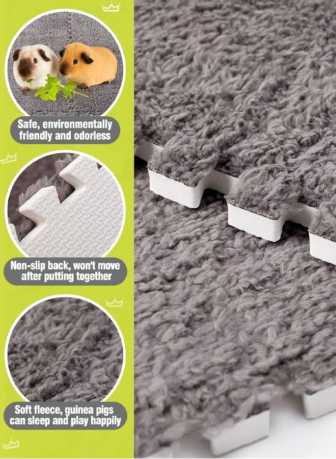Generic Cage Liners Washable & Anti Slip Pads Reusable Bunny Soft Mats for Small Pet Resting Playing Winter Playpen Pad for Bunny Hedgehog  - Image 4