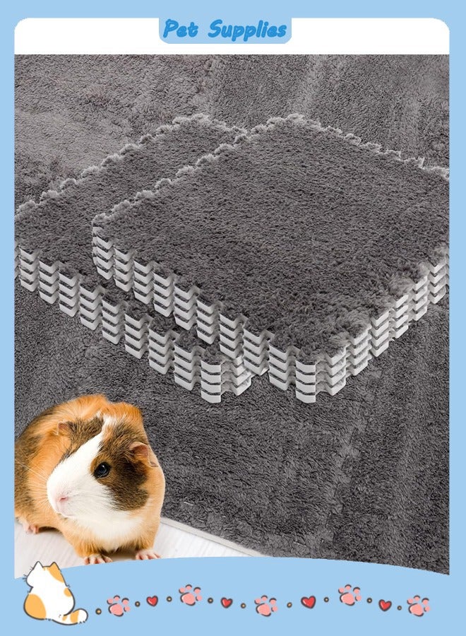 Generic Cage Liners Washable & Anti Slip Pads Reusable Bunny Soft Mats for Small Pet Resting Playing Winter Playpen Pad for Bunny Hedgehog  - Image 1