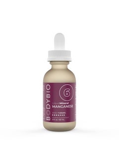 BodyBio Liquid Manganese for Bone Health, Connective Tissue & Metabolism Support - High Absorption, Pure, Concentrated Manganese Supplement - 2oz  - Image 1