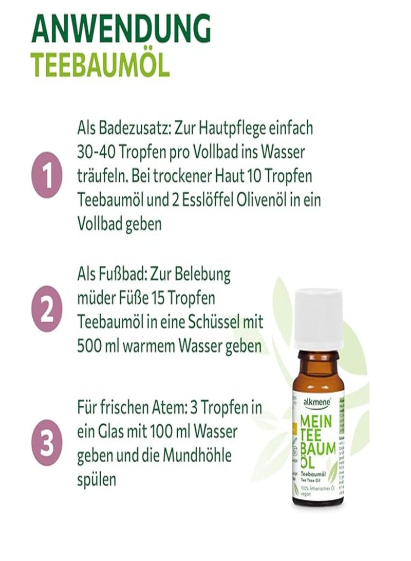 ألكميني زيت شجرة الشاي العطري من ألكمين - نباتي 10 مل - Image 3