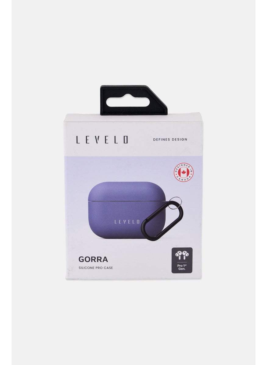 LEVELO Gorra Hybrid Silicone AirPods Pro Case, Blue  - Image 1