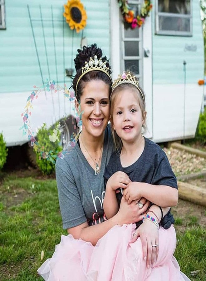 Yosbabe Girls Costume Accessories Princess Tiana Dress up Accessories for Girls Tiana Crown Necklace Gloves Bracelet Ring Earrings Halloween Christmas Party Favors for Kids - Image 4