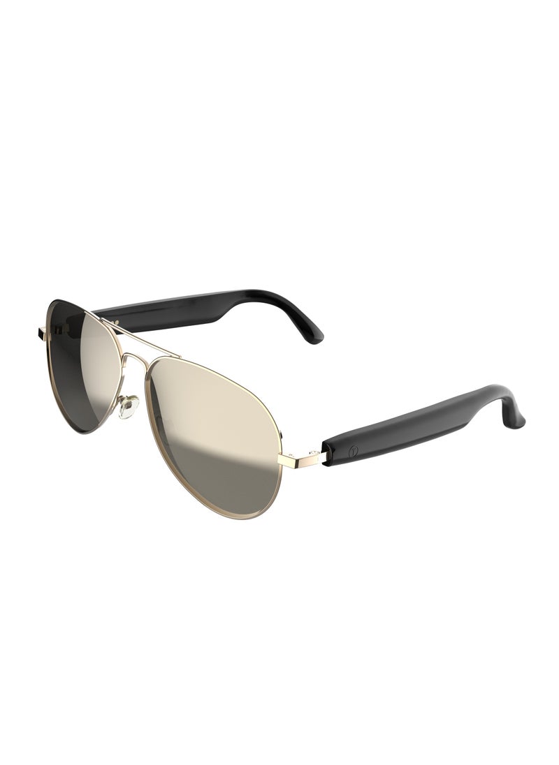 GREEN LION - Smart Glasses Helsinki GL-SG7 / Play & Pause / Answer & Reject Calls / Polarized Anti-Blue Lens / Built-in Microphone / UV400 Protection / Voice Assistant / Remote Camera / Touch Control / TWS Function - Black - Image 1