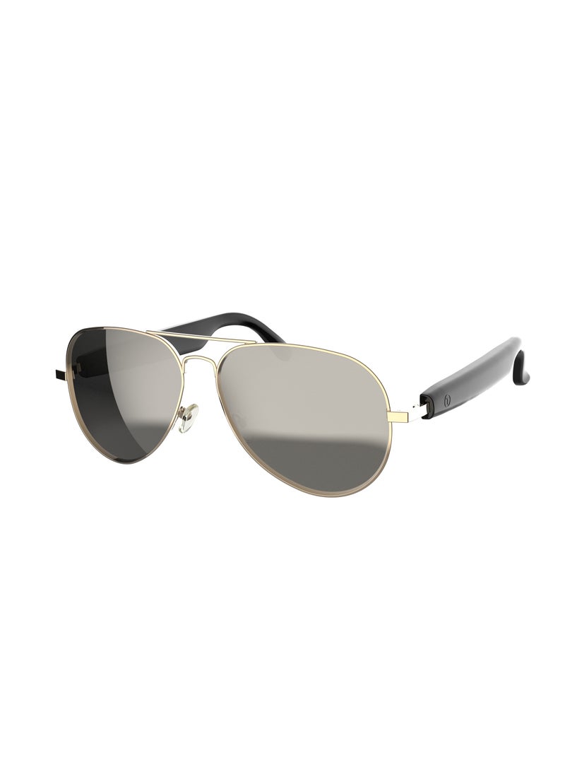 GREEN LION - Smart Glasses Helsinki GL-SG7 / Play & Pause / Answer & Reject Calls / Polarized Anti-Blue Lens / Built-in Microphone / UV400 Protection / Voice Assistant / Remote Camera / Touch Control / TWS Function - Black - Image 1