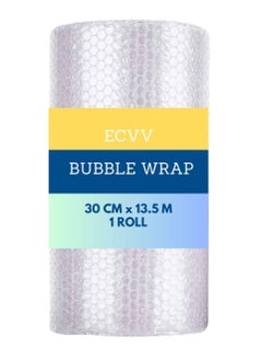 ECVV ECVV Bubble Wrap Roll | 30 cm x 13.5 m | Air Bubble Cushioning Wrap for Packaging, Shipping, Mailing, Packing and Moving Supplies  - Image 1
