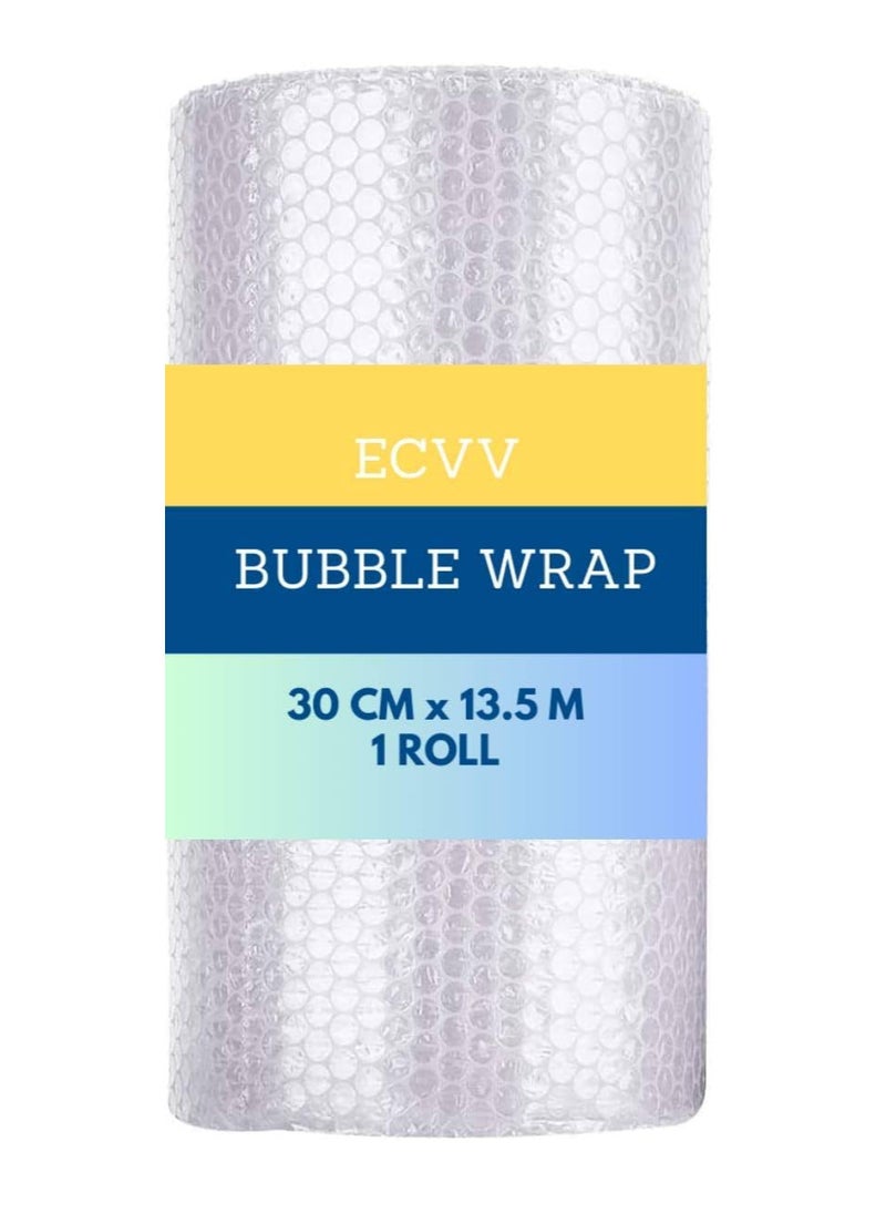ECVV ECVV Bubble Wrap Roll | 30 cm x 13.5 m | Air Bubble Cushioning Wrap for Packaging, Shipping, Mailing, Packing and Moving Supplies  - Image 1