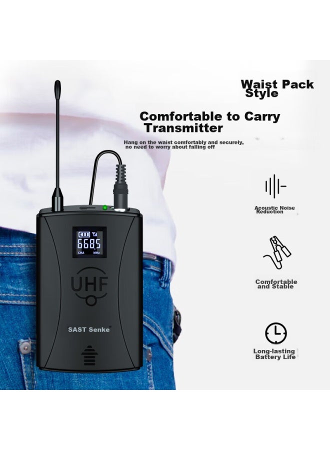Sast Ok-12 Professional Wireless Microphone System, Dual Microphones For Home Karaoke, Stage Performance, Ktv Singing, Wedding, Conference, U-segment Professional Dual Microphones - Image 4