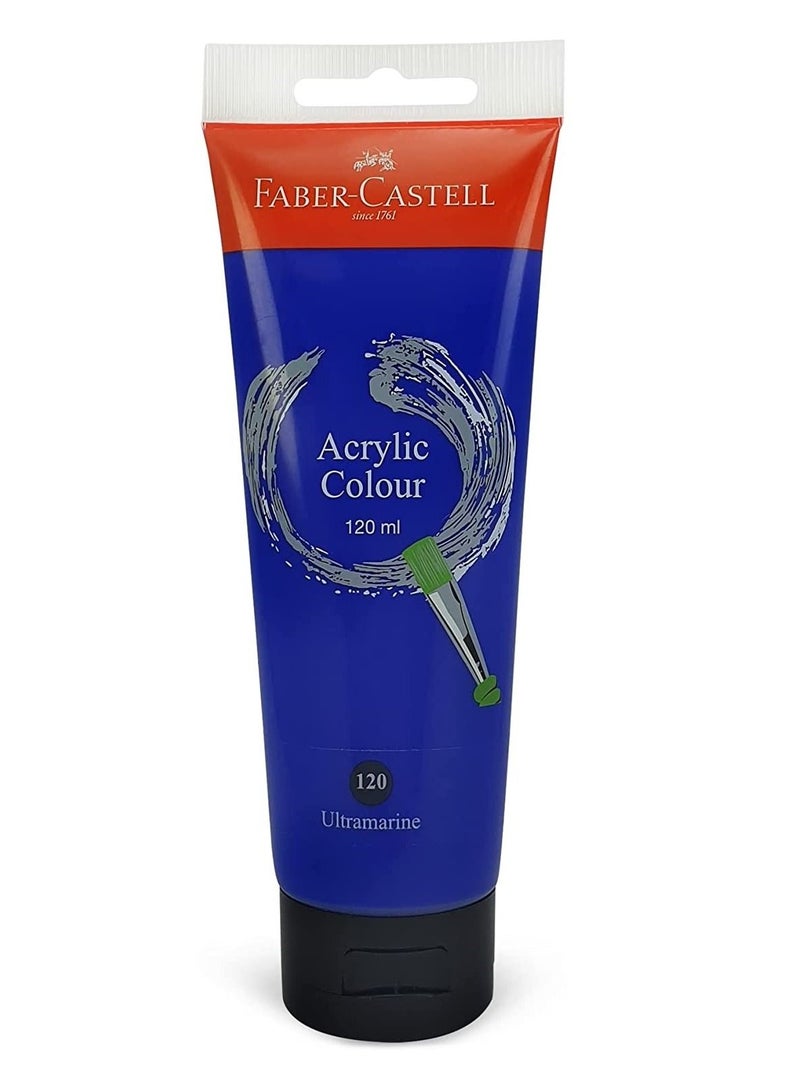 FABER-CASTELL طلاء أكريليك 120 مل أزرق بحري - Image 1