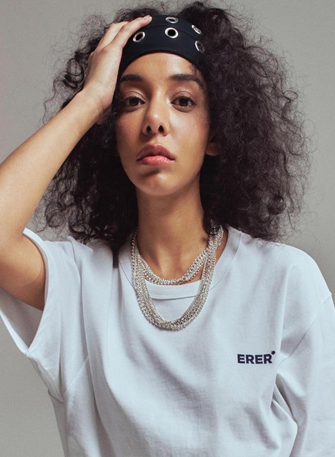 سي اتش ال اي انس اس مجموعة تشلينز من 3 قطع من عصابات الرأس العريضة بنمط البانك، مزينة بفتحات معدنية مجوفة، مناسبة للنساء، مصنوعة من المعدن المطاطي، مثالية للرياضة والاستخدام اليومي، مستوحاة من موضة الألفية الجديدة. - Image 5