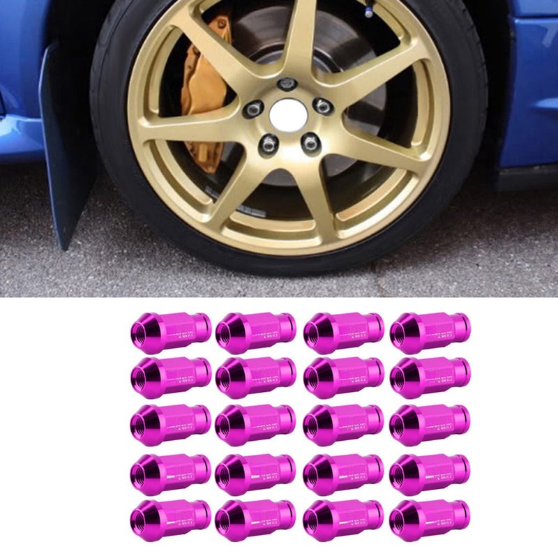 Car Tire Screw Racing Wheel Aluminum Nut M12X1.5 (Purple) - Image 5