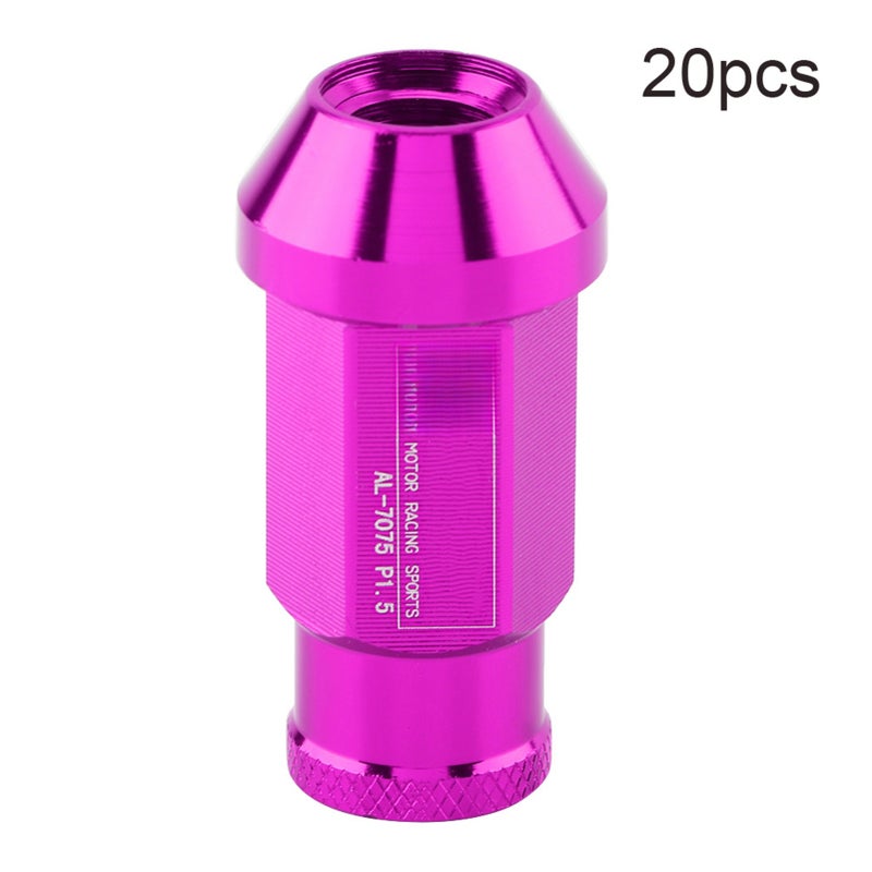 Car Tire Screw Racing Wheel Aluminum Nut M12X1.5 (Purple) - Image 3