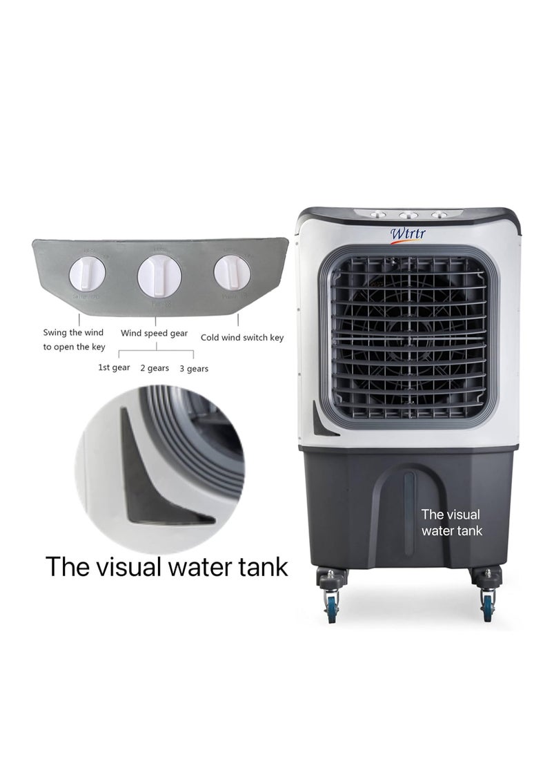 Wtrtr - Wtrtr 80L Air cooler. Evaporative Air Cooler, Equipped with Ice Box Technology, 3 Wind Speed| Left, Right, Up and Down Swing, Ideal for Home and Office - Image 1