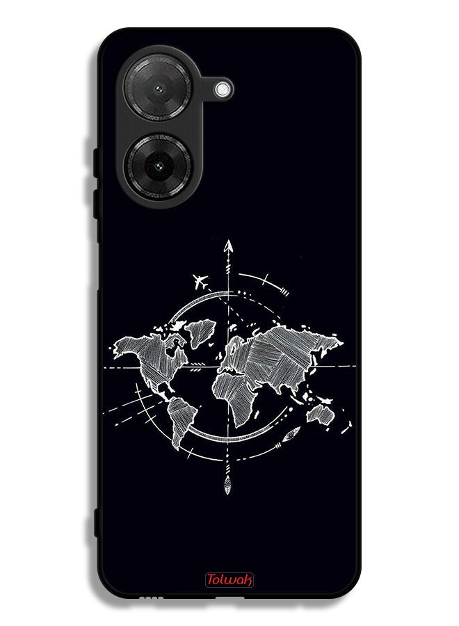 Tolwak غطاء حماية Xiaomi Redmi A5 4G بتصميم بوصلة - Image 1