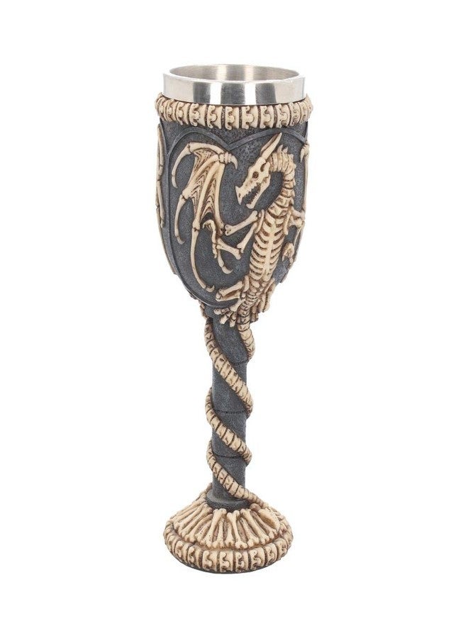 Nemesis Now Dragon Remains Goblet 19cm, Resin w/stainless steel insert, Black, One Size - Image 4