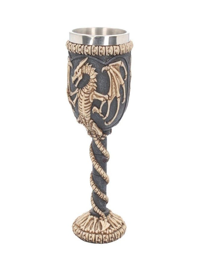 Nemesis Now Dragon Remains Goblet 19cm, Resin w/stainless steel insert, Black, One Size - Image 5