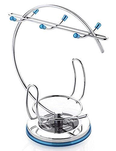 Oystio Stainless Steel Cup Saucer Stand Cup Stand Cup Rack Organizer Holder Drip Tray Holder Small Plate Organizer Space Kitchen Saving Rack - Image 1