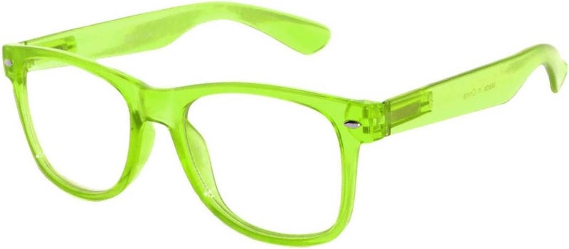 OWL Kids Clear Lens Glasses UV Protection for Children, Colorful Frames Fun Pretend Play Eyewear Non Prescription - Image 1